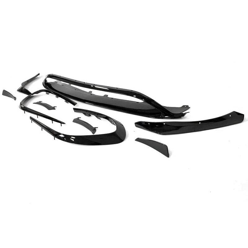 Mercedes W117 Facelift 2017+ AMG Style A45 Glossy Black Front Spoiler