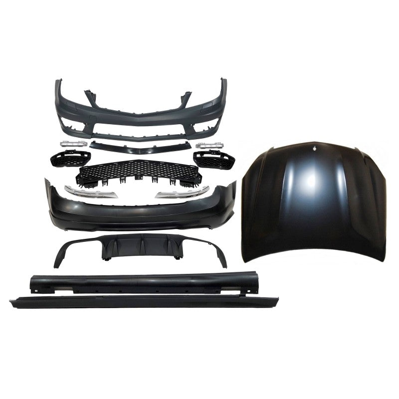 Mercedes W204 2007-13 AMG Design Kit with Bonnet