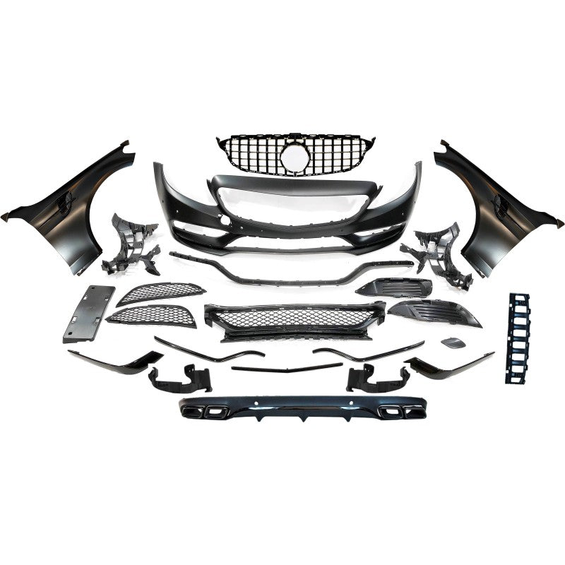 Mercedes W205 2014/18 Coupe BVR C63 AMG Style Black Series Kit