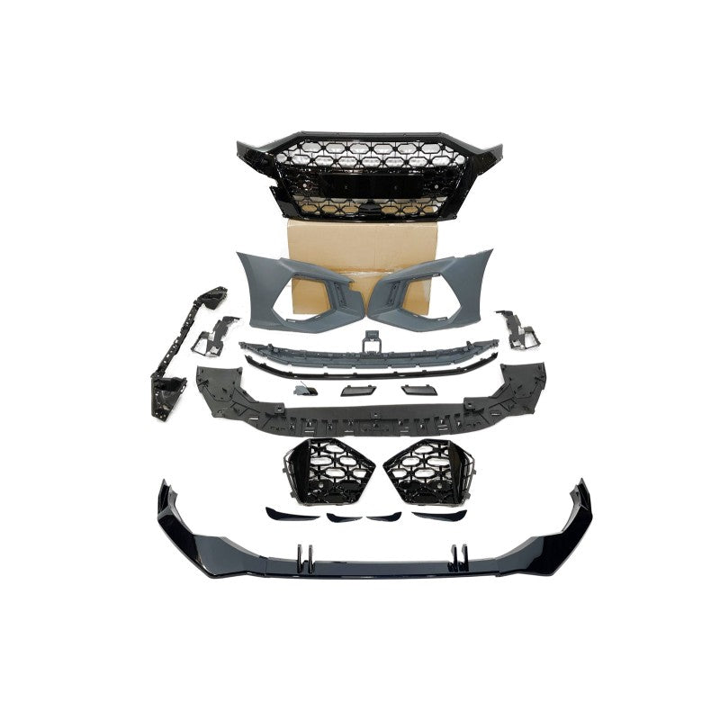 Audi A3 Sedan / Sportback 2021+ RS3 Style Front Bumper Conversion with spoiler