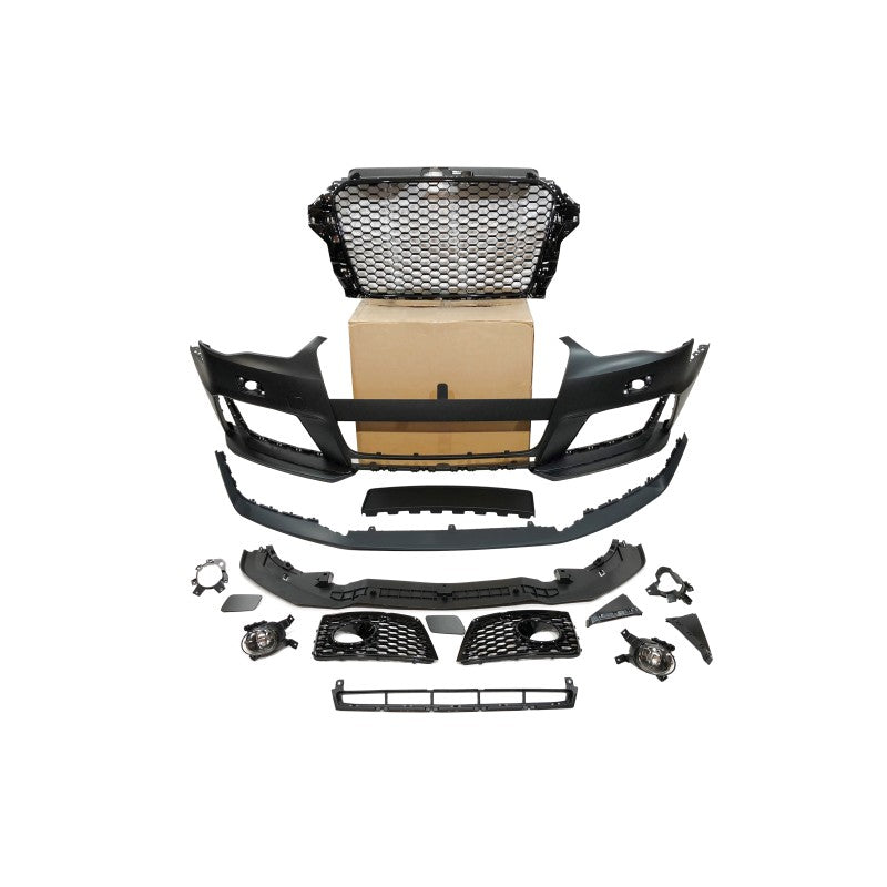 Audi A3 V8 13-15 Sportback / 3 Doors RS3 II Style Front Bumper with Fog Lamps