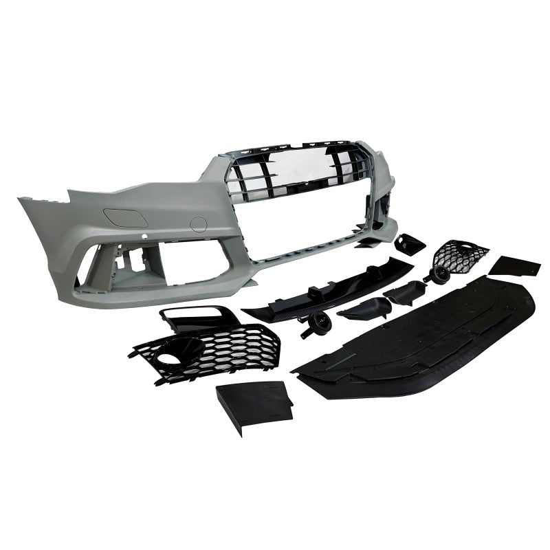 Audi A6 2015-2018 C7 RS6 Style Front Bumper with Carbon Look