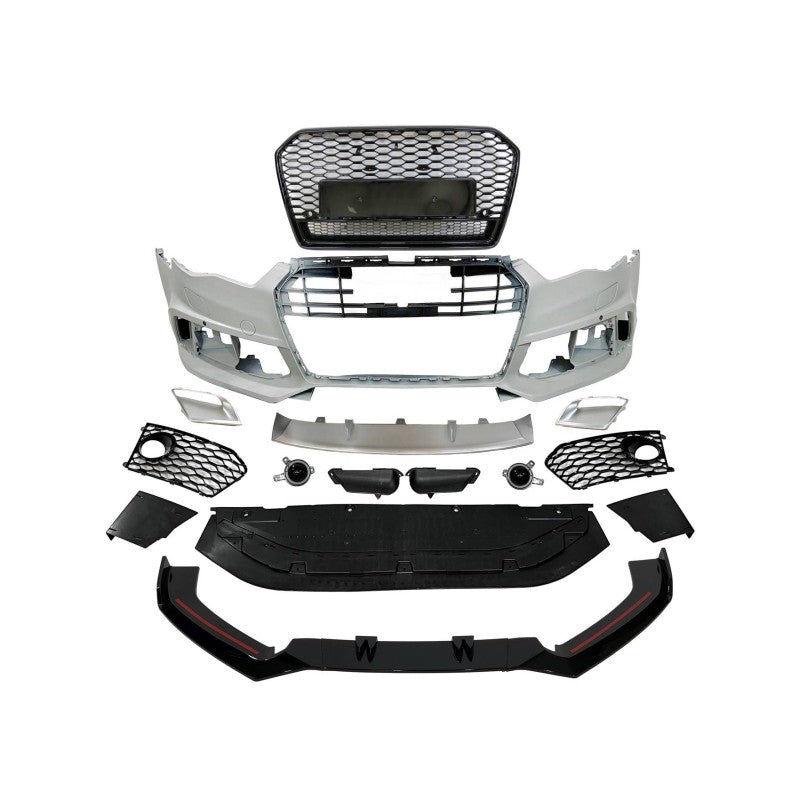 Audi A6 2015-2018 C7 RS6 Style Front Bumper & Spoiler