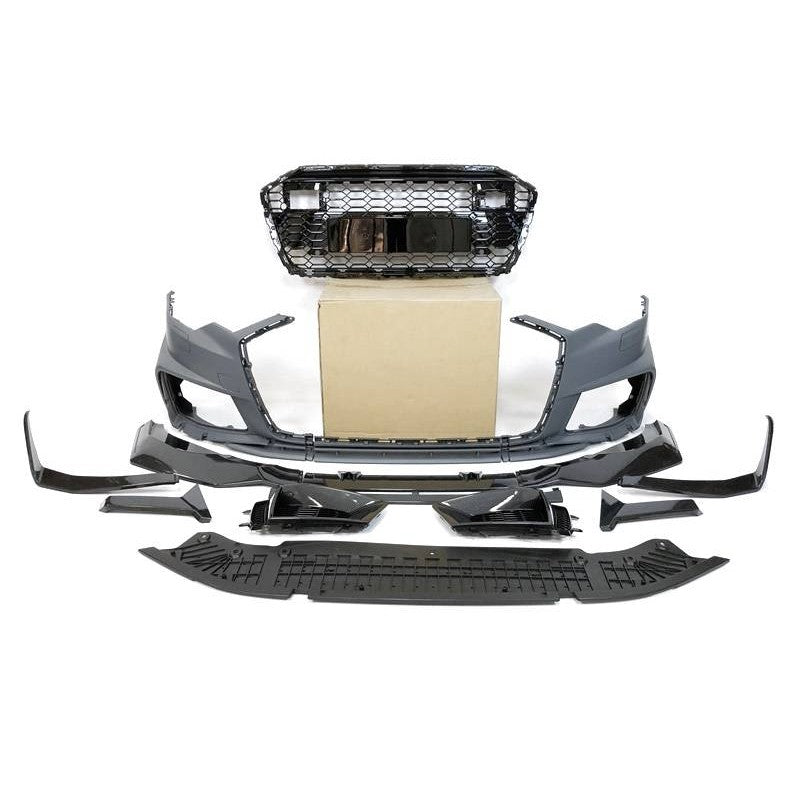 Audi A6 C8 2020+ RS6 Style Front Bumper with Carbon Look