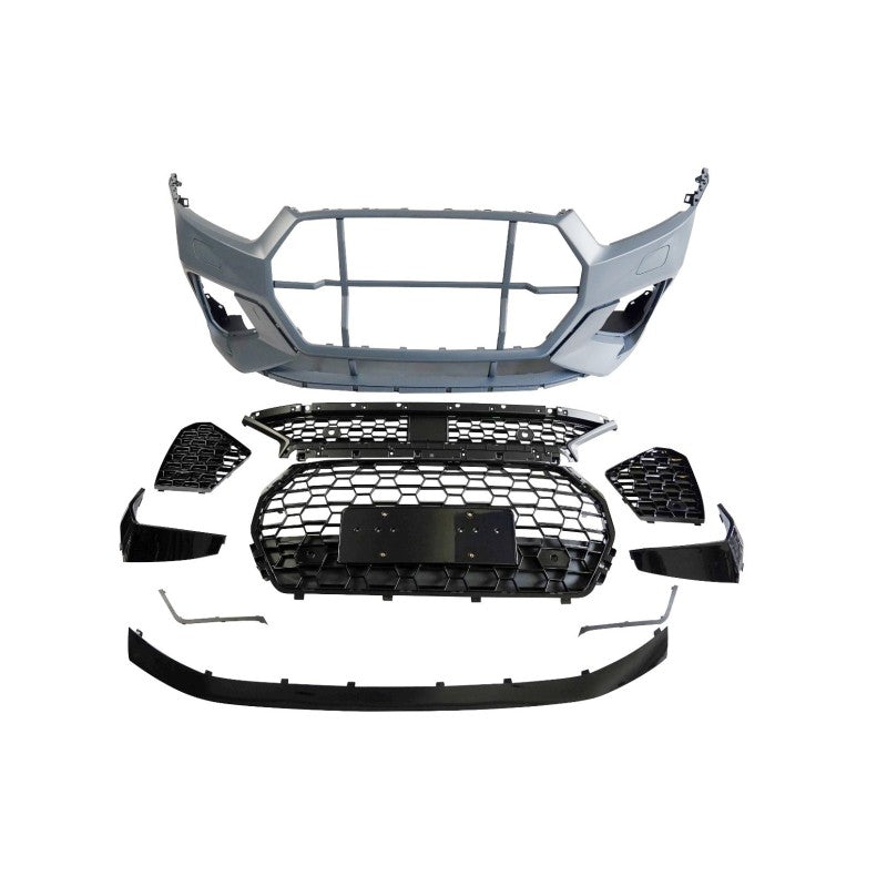 Audi Q3 2013-18 to 2019+ RSQ3 Style Front Bumper & Black Grill