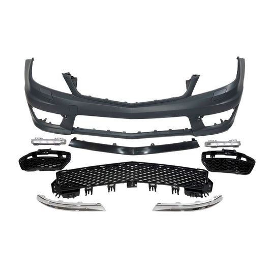 Mercedes W204 Coupe 4D 2007-13 AMG C63 Design Front Bumper with Park Sensor