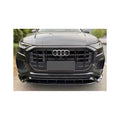 Audi Q8 2018-23 S-Line Glossy Black Front Spoiler