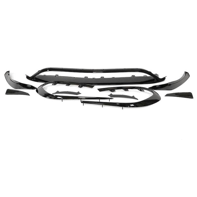 Mercedes W117 Facelift 2017+ AMG Style A45 Glossy Black Front Spoiler