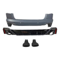 Audi A6 C8 Avant 2020 RS6 Style Rear Bumper with Carbon Look Diffuser