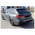Audi A6 C8 Avant RS6 Style Rear Bumper & Gloss Black Diffuser