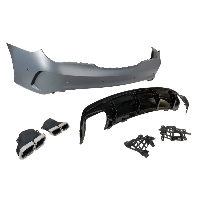 Mercedes W117 2013-2018 LCI 4P / SW AMG A45 Style Rear Bumper