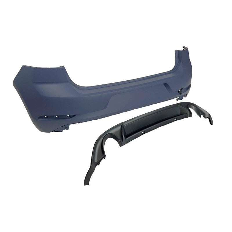 Volkswagen Golf 7 to 7.5 GTI Style Twin Exhausts Rear Bumper