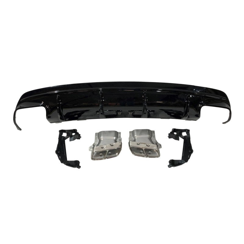 Mercedes CLA W117 2013-2015 4D/SW Facelift A45 Style Rear Diffuser