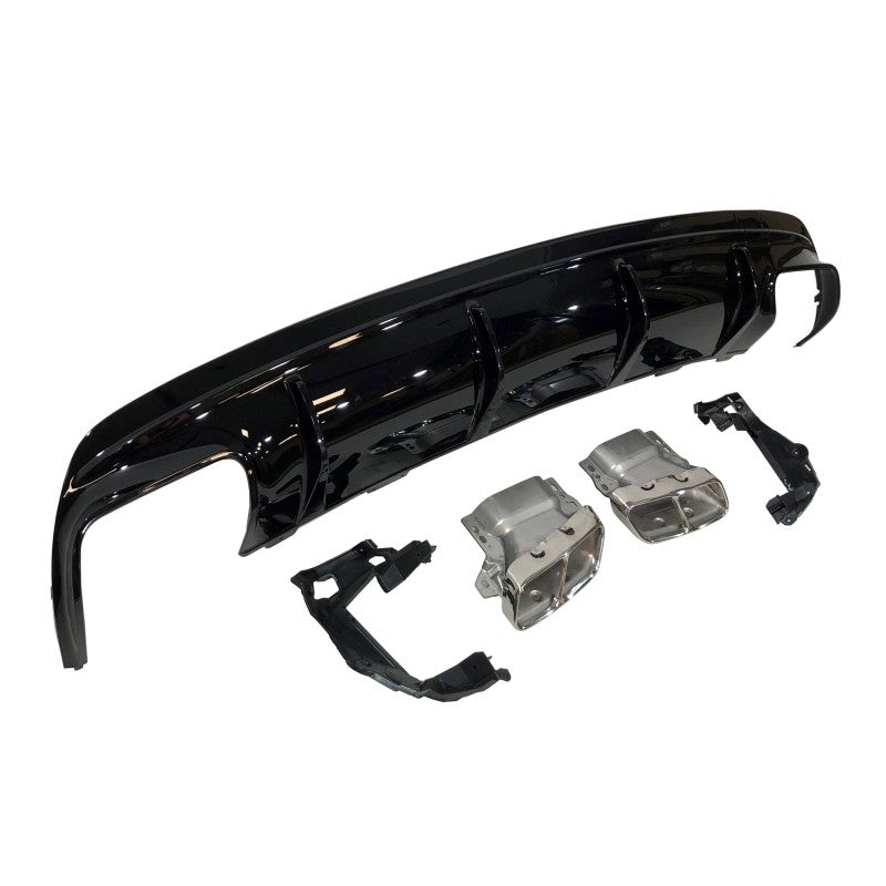 Mercedes CLA W117 2013-2015 4D/SW Facelift A45 Style Rear Diffuser