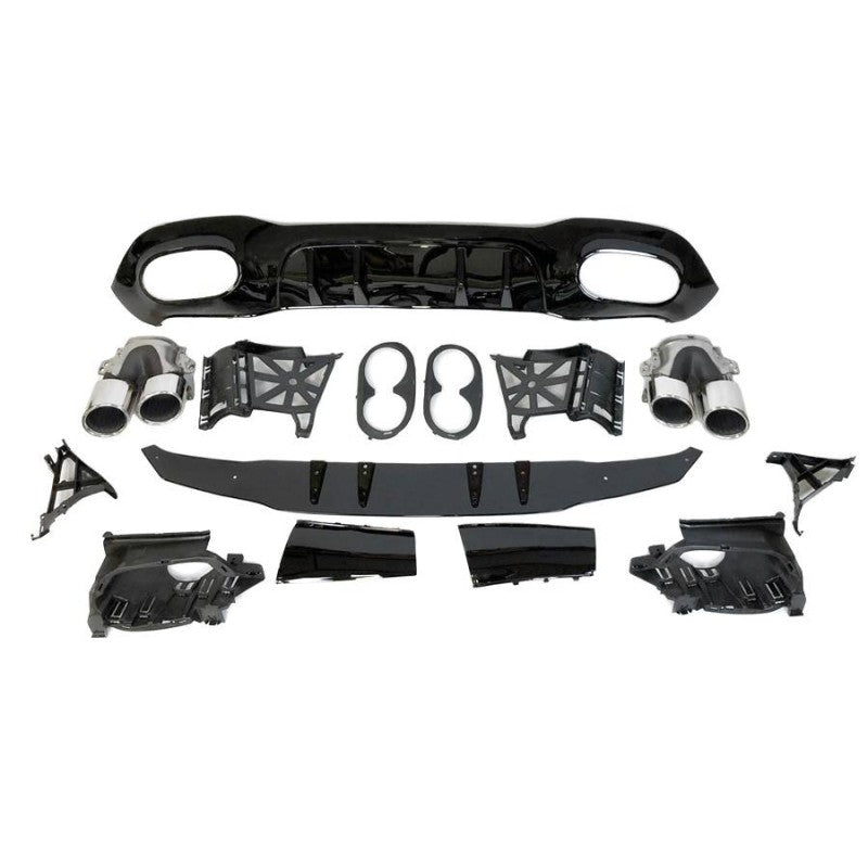 Mercedes V177 AMG Style A45 4 Doors Rear Diffuser