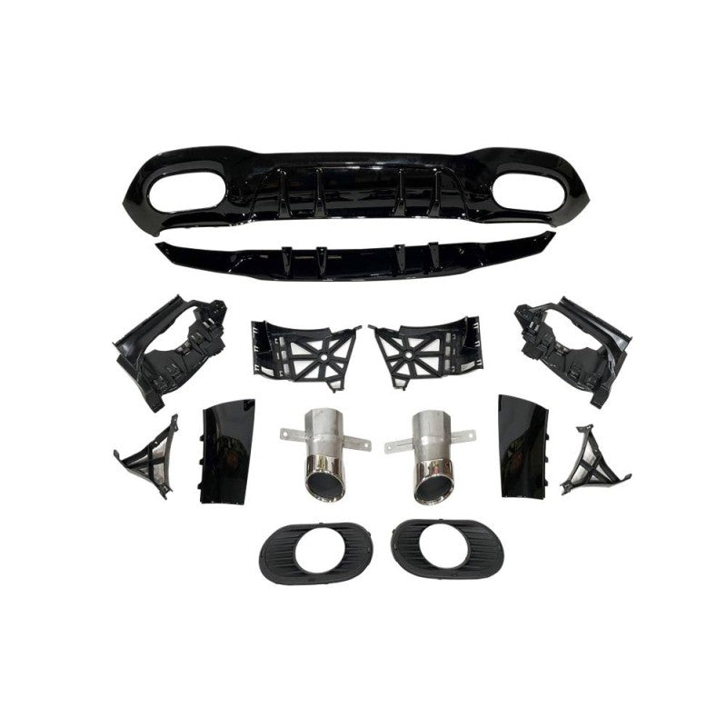 Mercedes V177 AMG A35 Style 4 Door Diffuser