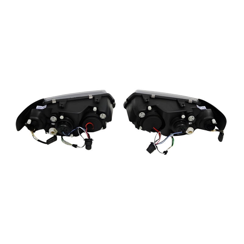 Audi A3 96-02, Model II, Black Set Of Headlamps with Day Lights