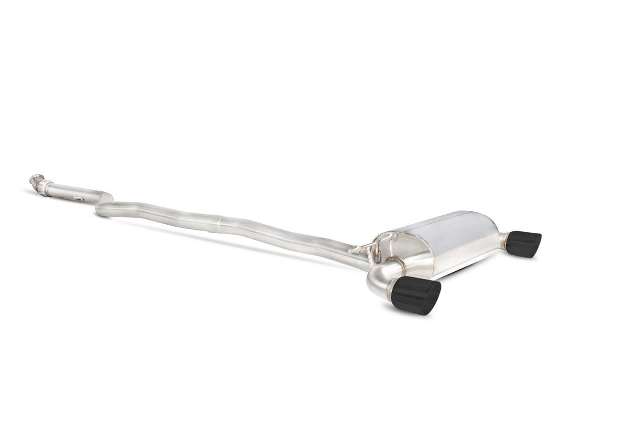 Scorpion Non-resonated cat-back system - Black Ceramic Tailipes - M135i - 2012 - 2015 - SBM066C