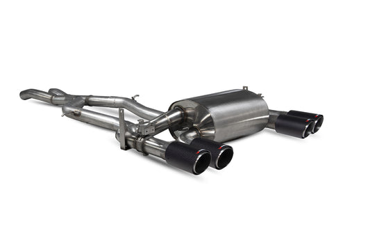 Scorpion Non-res cat-back system with electronic valves Valved - F80 M3 / M4 F82 F83 - 2014 - 2018 - SBMS073CF