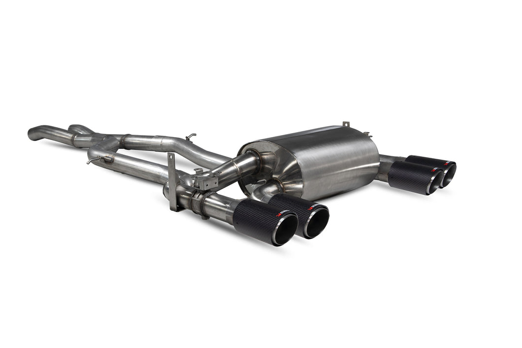 Scorpion Non-res cat-back system with electronic valves Valved - F80 M3 / M4 F82 F83 - 2014 - 2018 - SBMS073CF