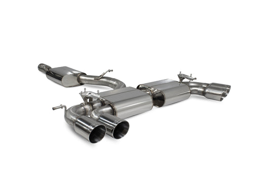 Scorpion Resonated cat-back system with electronic valves Valved - Golf R MK7.5 Facelift GPF & Non GPF Models 2017 - 2019 - SVW054D