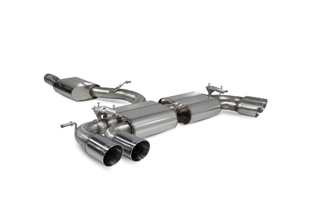Scorpion Resonated cat-back system with electronic valves Valved - Golf R MK7.5 Facelift GPF & Non GPF Models 2017 - 2019 - SVW054D