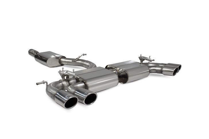 Scorpion Resonated cat-back system with electronic valves Valved - Golf R MK7.5 Facelift GPF & Non GPF Models 2017 - 2019 - SVW054