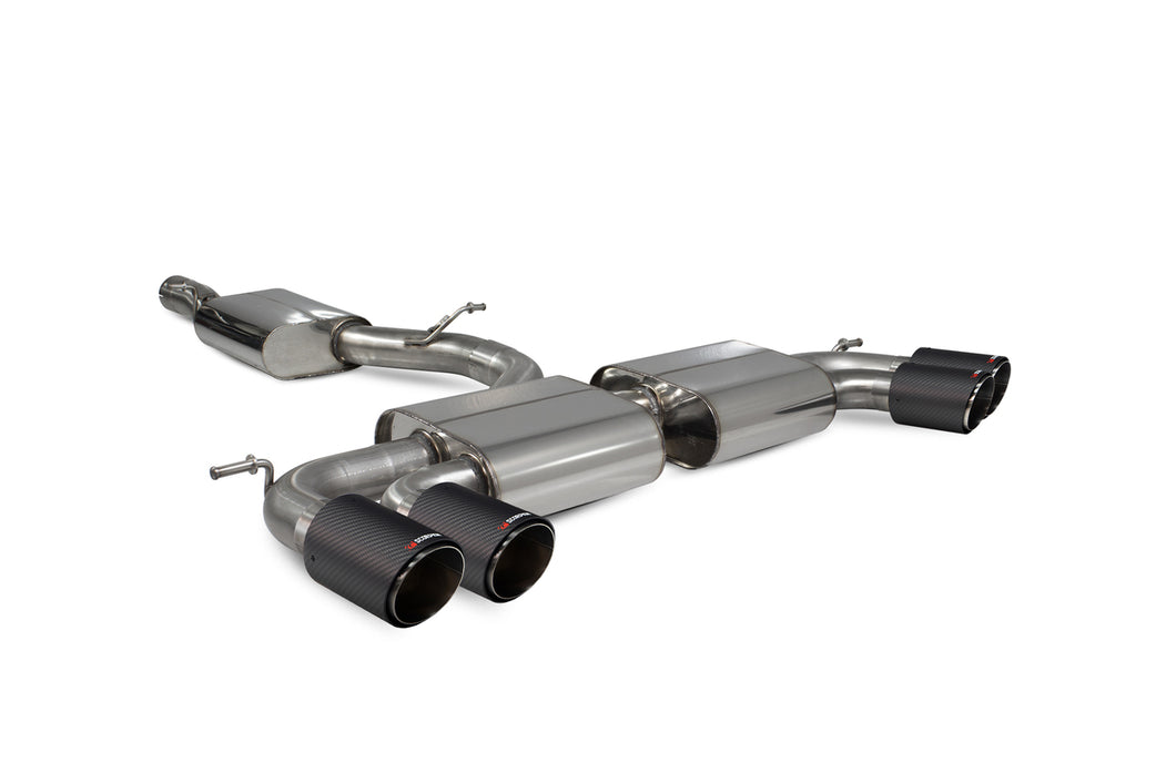 Scorpion Resonated cat/gpf back system Non-valved - Golf R MK7.5 Facelift GPF & Non GPF Models - 2017 - 2020 - SVW055CF